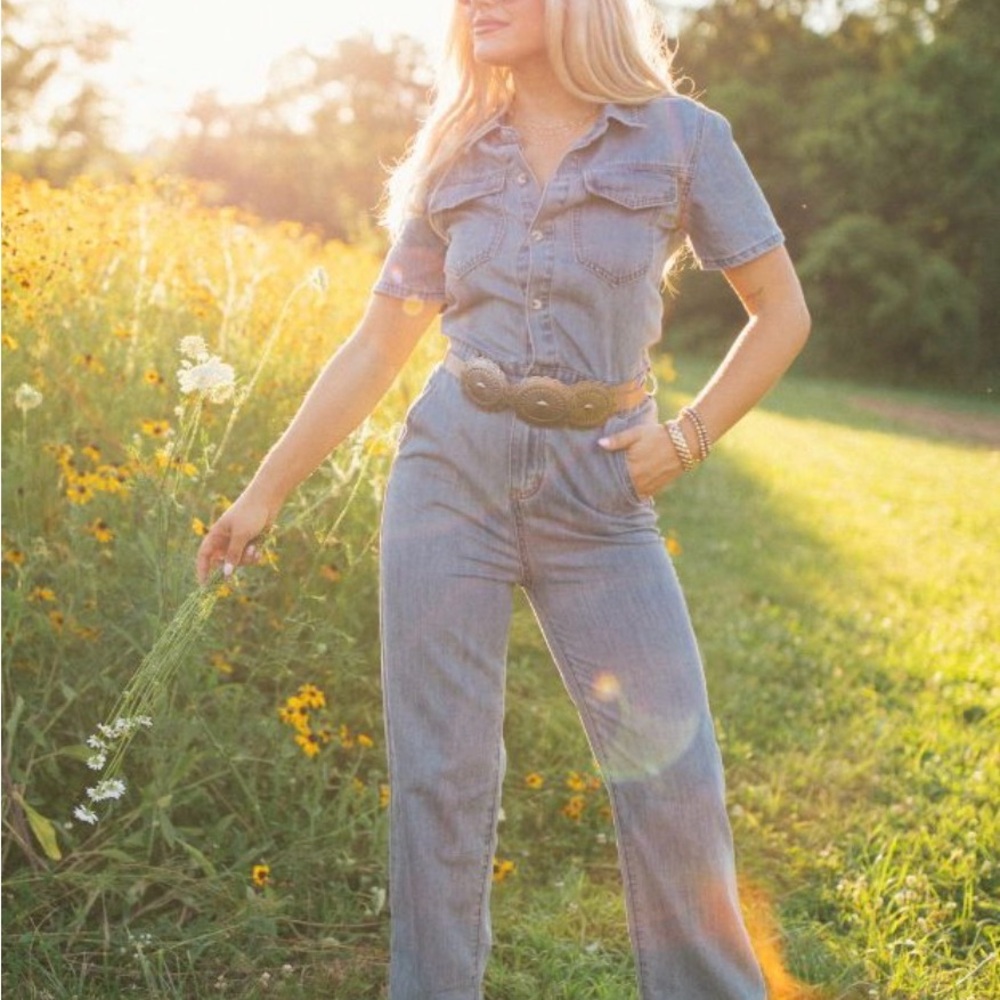 ✨Denim Jumpsuit✨ - Picture 1 of 3